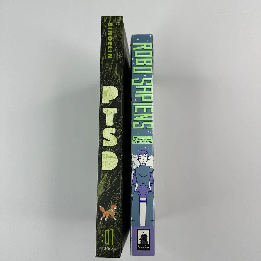 PTSD by Guillaume Singelin And Robo Sapiens by Torranosuke Shimada Lot Of Books‎